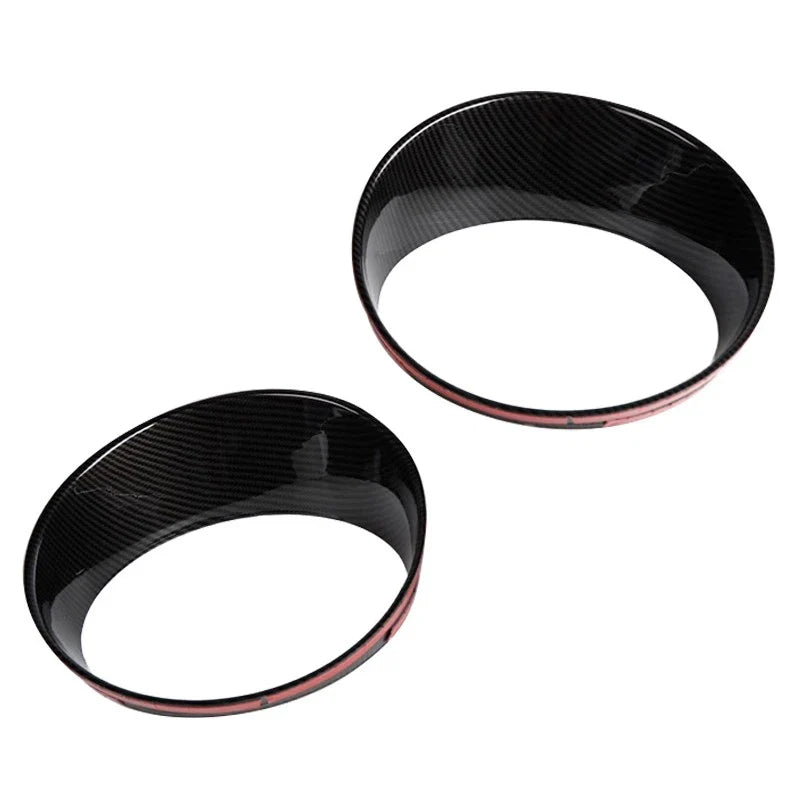 Jeep Wrangler JL Carbon Fiber Headlight Bezels Cover Trim (2018-2019)