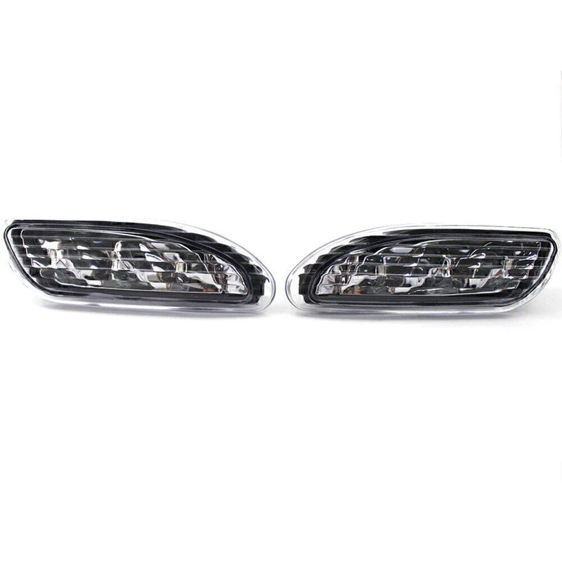 Mercedes W203 C Class Clear Front LED Light Bar Side Marker (2001-2007)