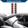 10mm Motorcycle Brake Lever Cover Rubber Brake Lever Grip Sleeve Red 1 Pair