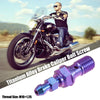 Motorcycle M10x1.25 Brake Master Cylinder Screw Titanium Blue Purple