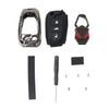 Audi A8 Quattro Black 3-Button Key Fob Case Shell Cover (2006-2010)