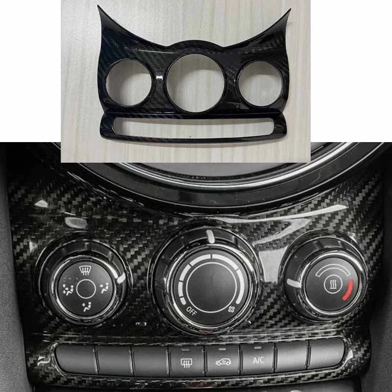 Mini Cooper F55 / 56 / 57 Dry Carbon Fiber AC Control Panel Cover Trim