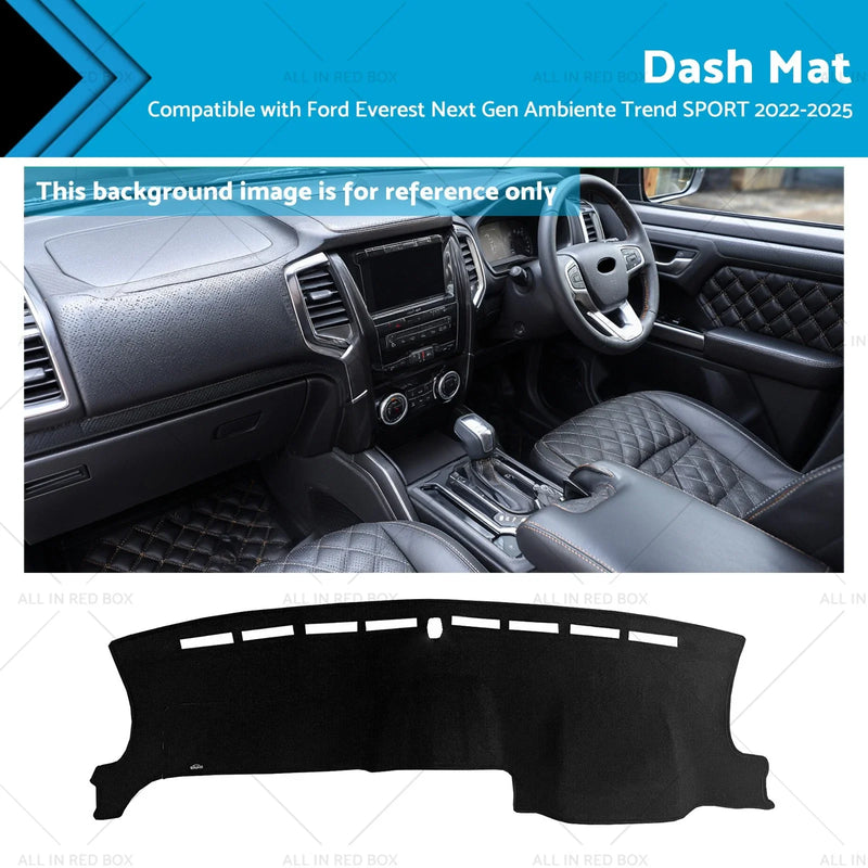 Ford Everest Next Gen 2022-2025 Black Dash Mat