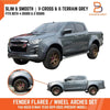 Isuzu D-Max Dmax Ute 3" Grey Slim Fender Flares (2020-2023)