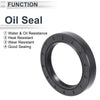 Make Model Oil Seal 50x70x12mm NBR Rubber Rotary Shaft Seal Black 5 Pcs