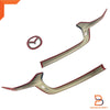 Mazda BT-50 Matte Black Front Lower Grille Trim & Emblem Cover (2020-2024)