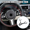 BMW F20 F21 Carbon Fiber Pattern Black Steering Wheel Cover Trim Frame