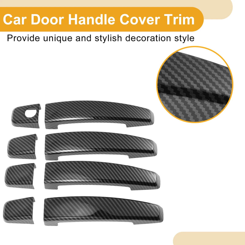 Chevrolet Cruze Carbon Fiber Black Car Door Handle Cover Trim