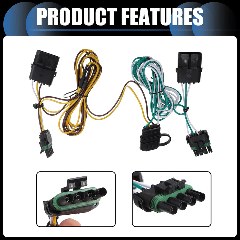 Jeep Wrangler 4-Pin Trailer Wiring Harness (1991-1997)