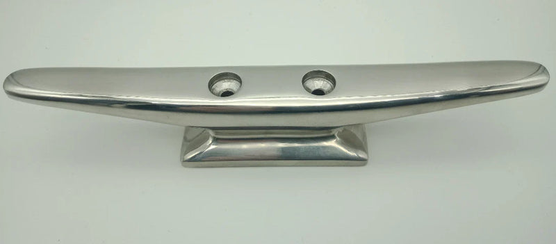 Boat Cleat Narrow Base 316 Polished Stainless Steel Heavy Duty 200mm