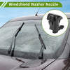 GMC Black Windshield Washer Nozzle with Hose Connector