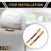 Jeep Wrangler (2011-2023) - Orange 2 x Headrest Grab Handles