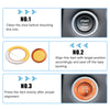 Dodge Charger Challenger Orange Engine Push Start Stop Button Trim Kit
