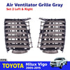 LH+RH Middle Air Ventilator Grille A/C Vent Gray Fits Toyota Hilux Vigo 2005-15