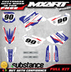Yamaha YZ 85 (2002-2014) - FORCE Style Decals Custom Graphic Kit