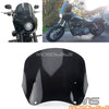 Harley Dyna FatBob FXDF FXDB FXDL 12" Smoke Windshield (1999-2017)