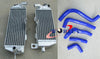 Kawasaki KDX200 KDX220 Green Hose & Aluminum Radiator (1995-2006)