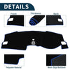 Honda Civic FL5 2022-2024 Sun Protector Black Blue Dashboard Cover Mat