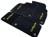 Lamborghini Urus 2018-2024 Black Carpets with Yellow Stitching Floor Mats