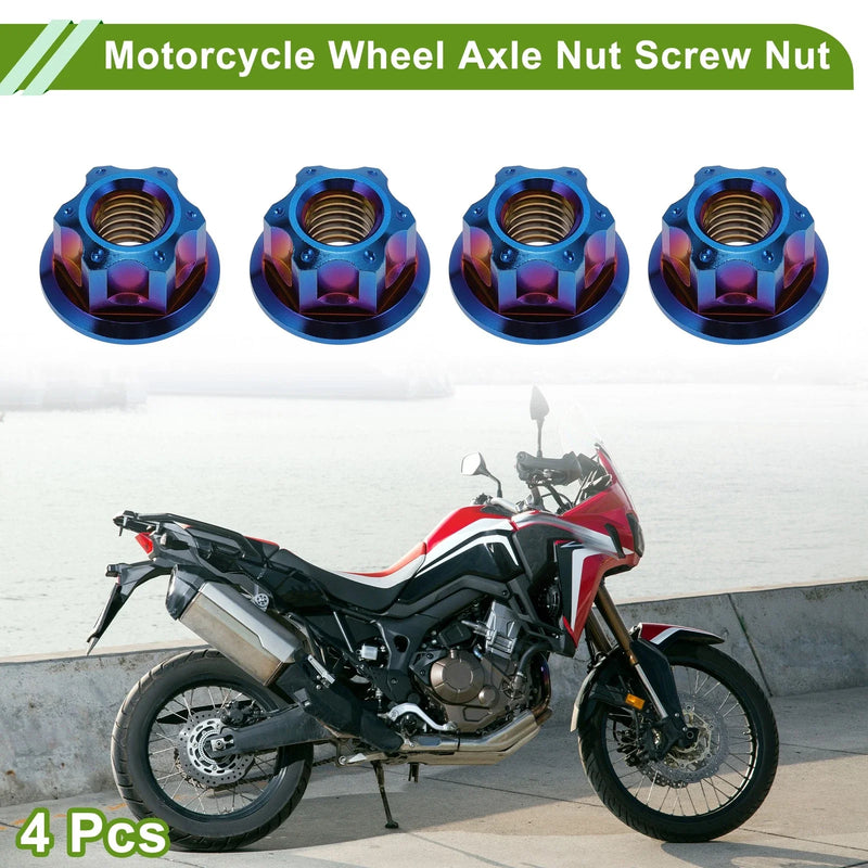 Cars / Motorcycles / Bicycles 4 Pcs Axle Nut M8x1.25