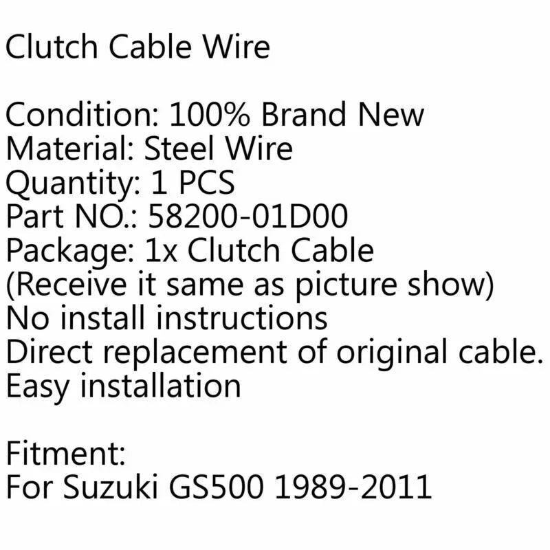 Suzuki GS500 Clutch Cable Steel Wire (1989-2011)