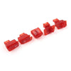 GY6 50-150cc 5Pcs Red Turn Signal Headlight Ignition Horn Switch Caps