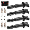 Kawasaki ZX-6R Ignition Coils & Iridium Spark Plugs 4x