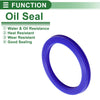 MakeModel Oil Seal / 75x95x8mm / Seal Ring Rotary Shaft TPU Blue 5 Pcs