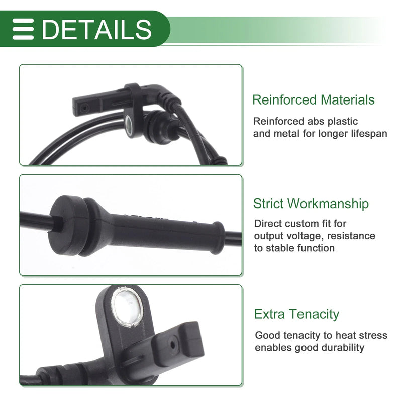 Jeep Compass (2017-2022) - 1 x Sensor ABS Wheel Speed Sensor