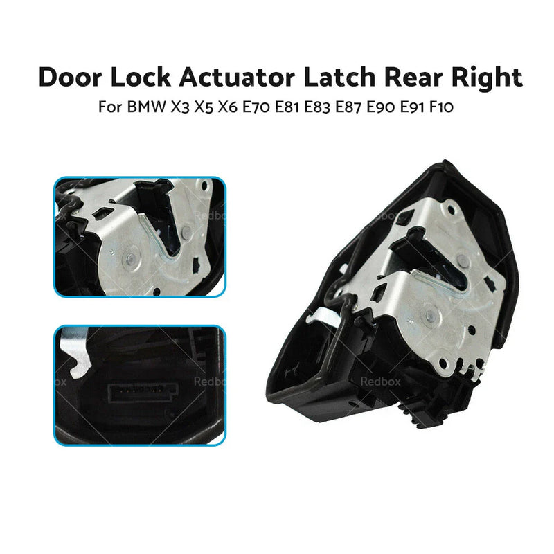 BMW X3 X5 X6 E70 E81 E83 E87 E90 E91 F10 Rear Right Door Lock Actuator (2003-2017)