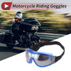 Motorcycle Goggles / One Size / Motorcycle Riding Sunglasses with Silver Tone Lens Blue Frame