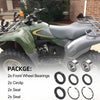 Kawasaki Bayou 300 KLF300 4X4 1989-2005 Front Wheel Bearing Seal Circlip Kit