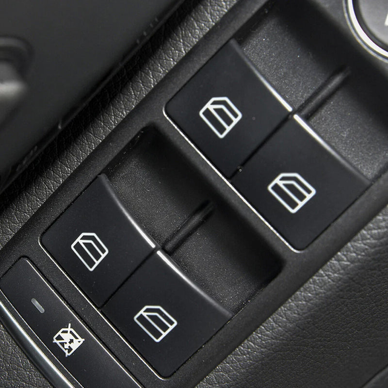 Benz C E C200 E220 CLA GLK ML350 4x Window Switch Button Covers (2007-2020)