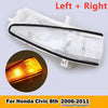 Honda Civic Sedan Left & Right Side Mirror LED Turn Signal Lights (2006-2011)