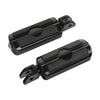 Harley Softail Fat Bob Black Front Rider Footrests Pegs (2018-2025)