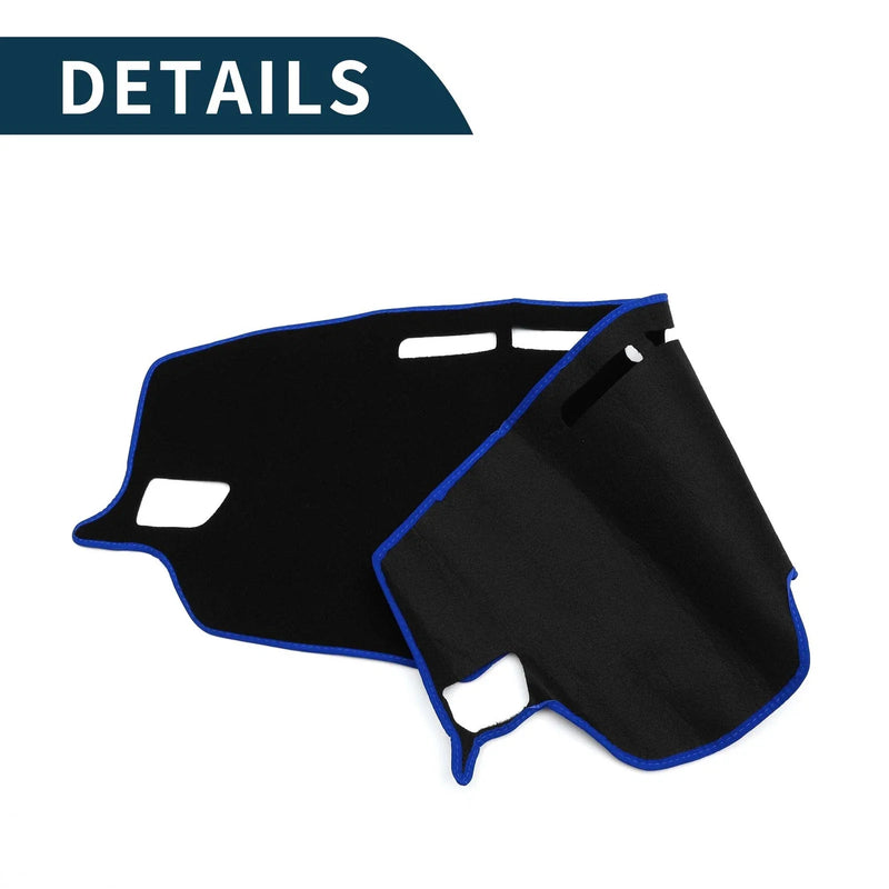 Toyota RAV4 (2019-2024) - Black Blue 1 Set Dashboard Cover Mat