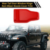 Jeep Rear Tail Door Window Hinge Wiper Nozzle Cover Trim