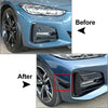BMW 4 Series G22 G23 Black Front Bumper Side Splitter Spoiler (20-24)