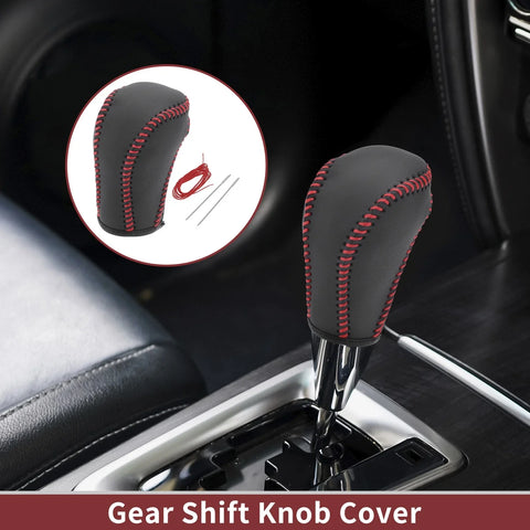 Mazda CX-5 (2013-2014) Black Red Car Gear Shift Knob Cover