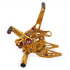 Aprilia RSV4 (2009-2011) - Gold 2 x Rear Sets Rearset Foot Pegs Set