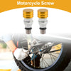 Motorcycle Motorcycle Screw M5x0.8 2 x Fork Air Bleeder Valve Gold Tone