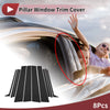 Toyota Prado 8 Pcs Car Door Pillar Window Trim (2024–2025)