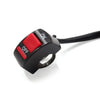 7 / 8" Handlebar Motorcycle 2 x Wires Headlight Switch ON-OFF Button