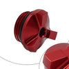 Kawasaki Z400 / 650 / 800 / 900 Z1000 Red Engine Oil Cap Bolt Screw Filler Cover