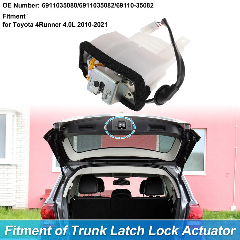 Toyota 4Runner Rear Trunk Latch Lock Actuator / 4 Pins / (2010–2021)
