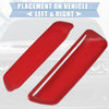 Dodge Challenger Engine Hood Air Conditioner Outlet Cover Trim Red (2015-2023)