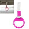 Train Bus Charm PVC Silver & Rose Red Round Ring Handle Strap