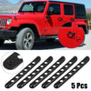 Jeep Wrangler JK 5 Pcs Black Door Handle Trim Covers (2007-2018)