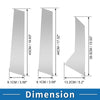 Ford Mondeo (2008-2013) Silver Tone 6pcs Door Pillar Window Trim