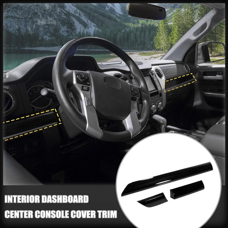 Toyota Tundra Crewmax Black Dashboard Center Console Cover Trim (2007-2021)